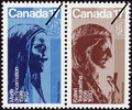 Original title:  Kateri Tekakwitha, Marie de l'Incarnation [philatelic record].  Philatelic issue data Canada : 17 cents [x 2] Date of issue 24 April 1981