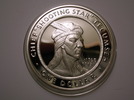 Titre original&nbsp;:    Description English: Tecumseh - one Shawnee Nation commemorative coin. Obverse. 2002. Date 21 March 2009(2009-03-21) Source Own work Author Rosser1954 Roger Griffith

