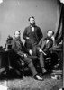 Original title:  L. to R.: James Findlay, M.P. (Renfrew North, Ont.), George William Ross, M.P. (Midlessex West Ont.) and William Paterson, (Brant South, Ont.) b. Sept. 18, 1841 - d. Mar. 7, 1914. 