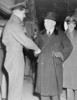 Original title:    Description George Beurling, Canadian WWII ace, shaking hands with William Lyon Mackenzie King. Date November 1942(1942-11) Source This image is available from Library and Archives Canada under the reproduction reference number C-000025 and under the MIKAN ID number 3644108 This tag does not indicate the copyright status of the attached work. A normal copyright tag is still required. See Commons:Licensing for more information. Library and Archives Canada does not allow free use of its copyrighted works. See Category:Images from Library and Archives Canada. Author Unknown Permission (Reusing this file) PD-Canada



